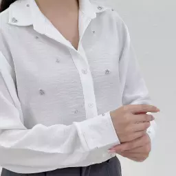 شومیز زنانه دو رنگ