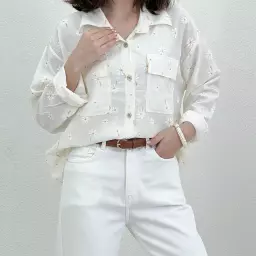 شومیز زنانه طرح بابونه