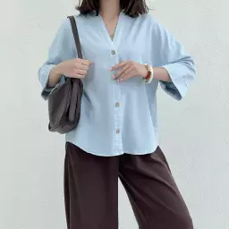 شومیز زنانه آستین دوبل