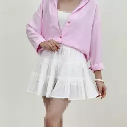 دامن زنانه کوتاه چین دار