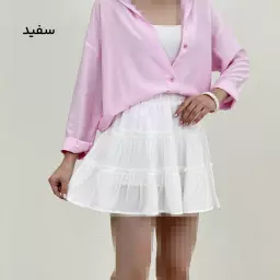 دامن زنانه کوتاه چین دار