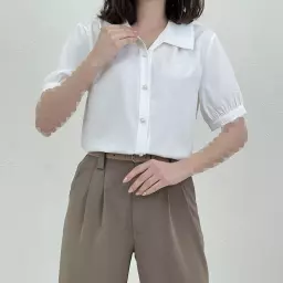 شومیز زنانه دکمه مروارید