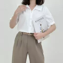 شومیز زنانه دکمه مروارید