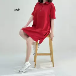 پیراهن زنانه آستین کوتاه کرپ