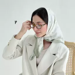 مینی اسکارف زنانه رنگ ماچا