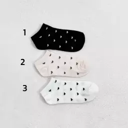 جوراب زنانه طرح قلبی