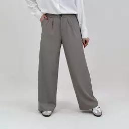 شلوار پارچه ای زنانه خاکی