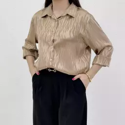 شومیز زنانه ساتن زبرا