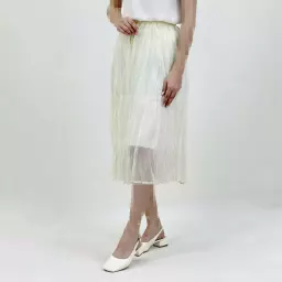 دامن زنانه تکرنگ نباتی