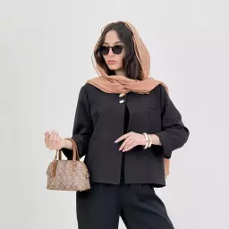 کت زنانه اسپرت یقه فرنچ
