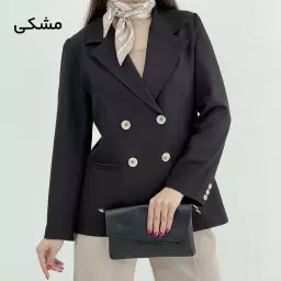 کت زنانه کرپ چهار دکمه