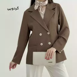 کت زنانه کرپ چهار دکمه