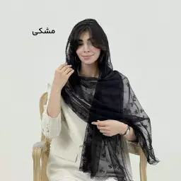 شال زنانه توری طرح پاپیون
