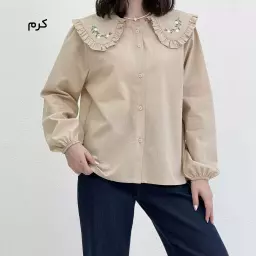 شومیز زنانه یقه گلدوزی