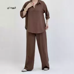 ست تونیک و شلوار زنانه لینن