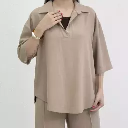 ست تونیک و شلوار زنانه لینن