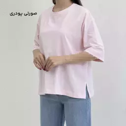 تیشرت زنانه یقه گرد باکسی