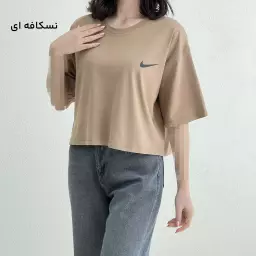 تیشرت کراپ زنانه نایک