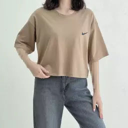 تیشرت کراپ زنانه نایک