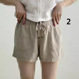 شورتک زنانه لینن میکس
