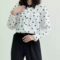 شومیز زنانه طرح توپکی