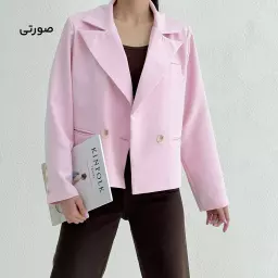 کت کراپ زنانه دو دکمه