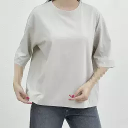 تیشرت باکسی زنانه رنگی