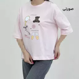 تیشرت زنانه باکسی فانتزی