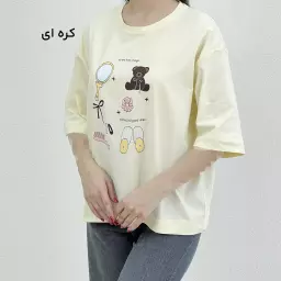تیشرت زنانه باکسی فانتزی
