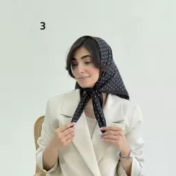 مینی اسکارف زنانه خالخالی