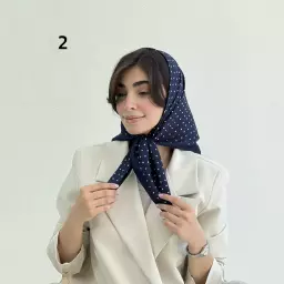 مینی اسکارف زنانه خالخالی