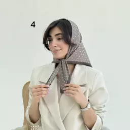 مینی اسکارف زنانه خالخالی