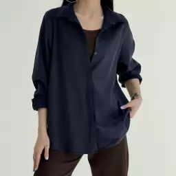 شومیز زنانه دکمه مخفی