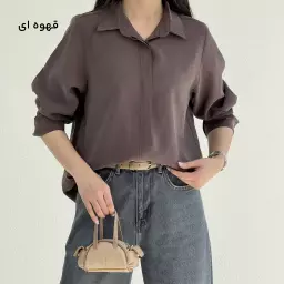 شومیز زنانه دکمه مخفی