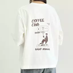 تیشرت باکسی زنانه coffee