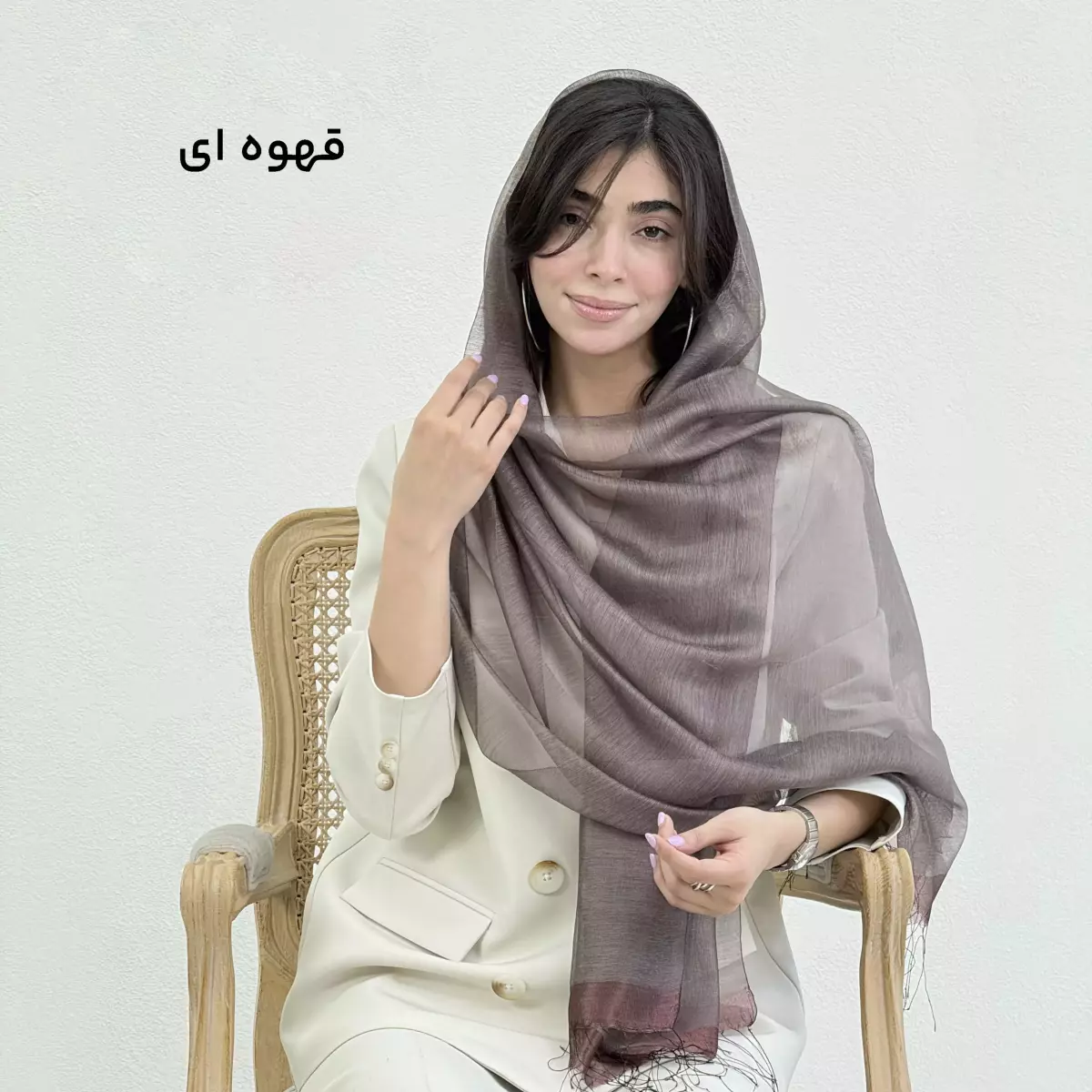 شال زنانه ابریشم