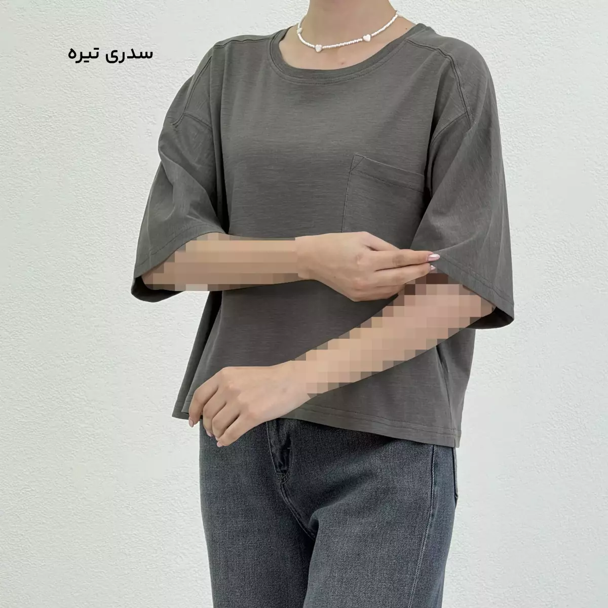 تیشرت زنانه باکسی GG