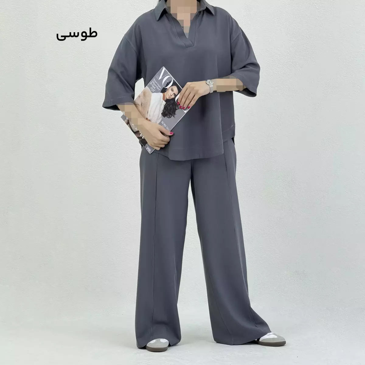 ست تونیک و شلوار زنانه لینن