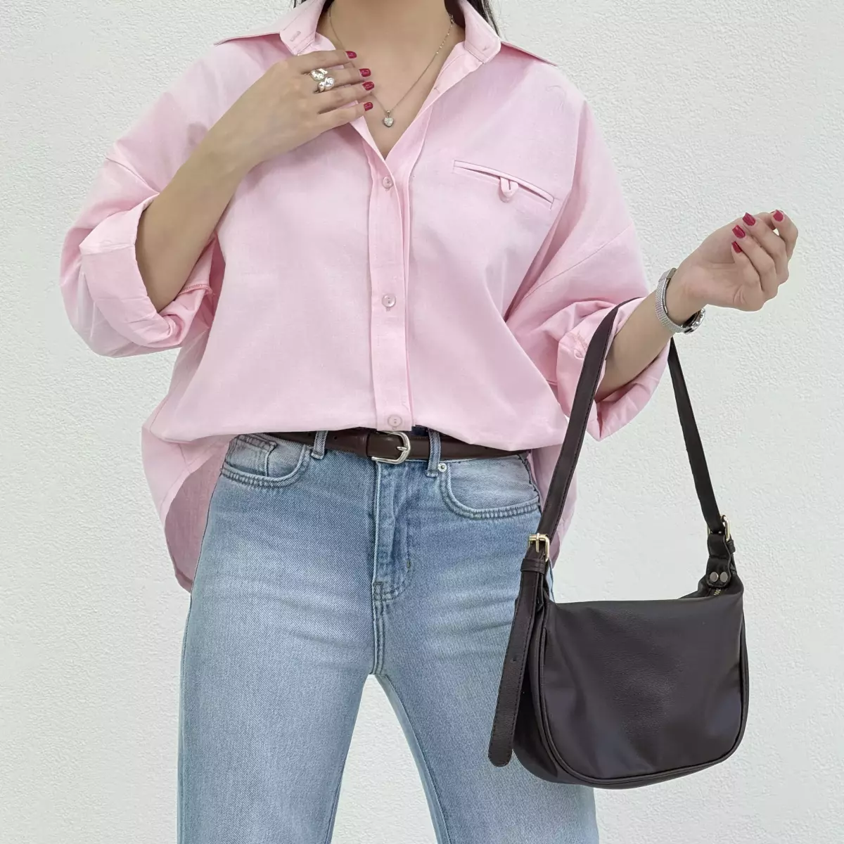 شومیز زنانه جیب نما
