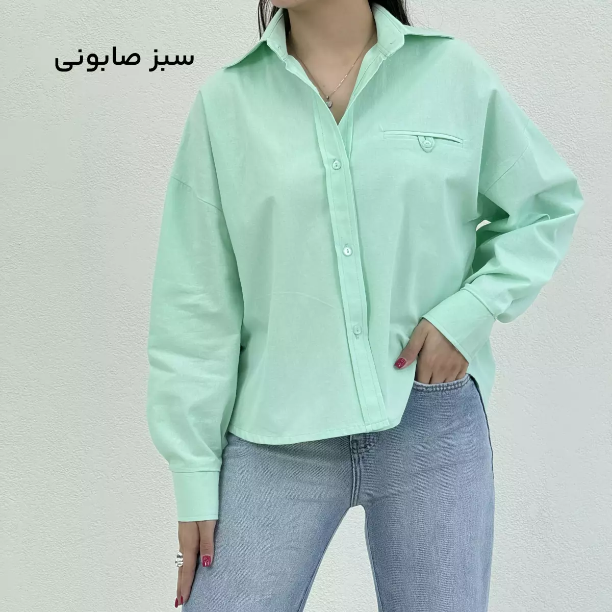 شومیز زنانه جیب نما