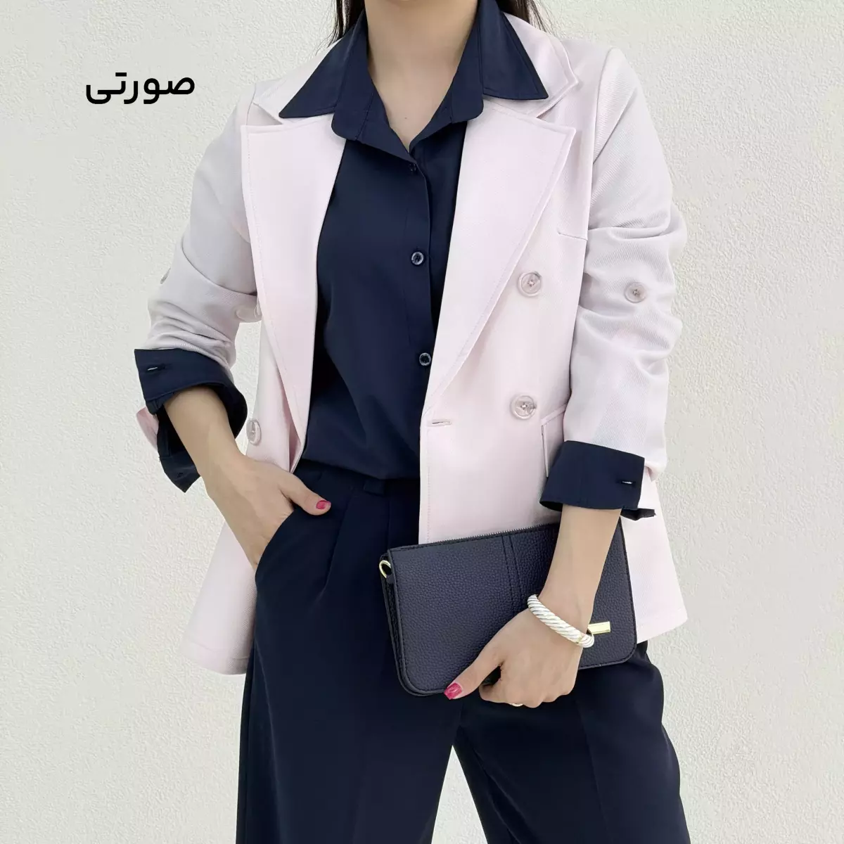کت زنانه کرپ کجراه