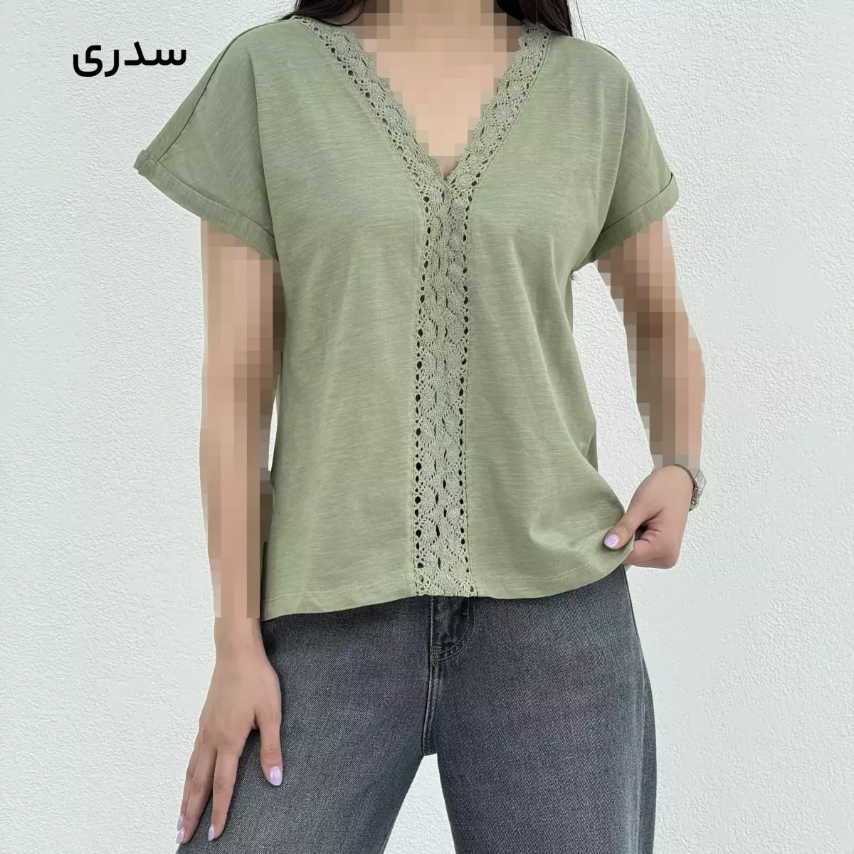 تیشرت زنانه جلو گیپور