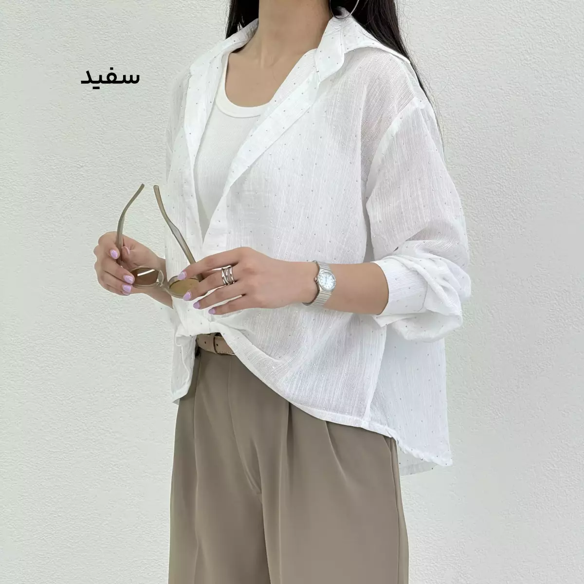 شومیز زنانه نگین دار