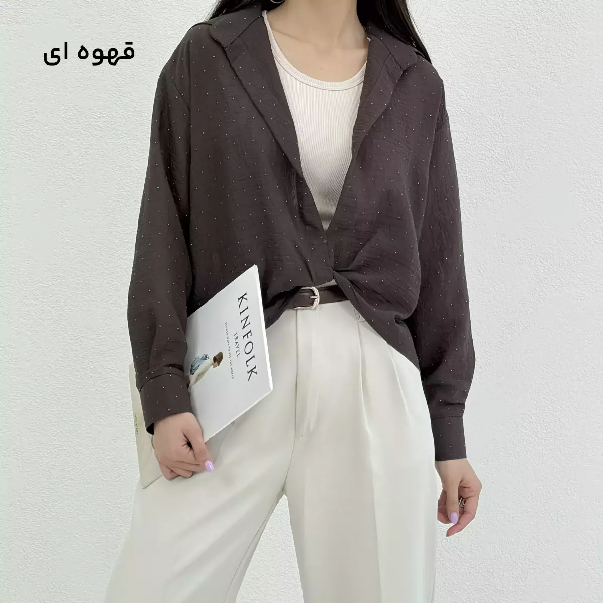 شومیز زنانه نگین دار