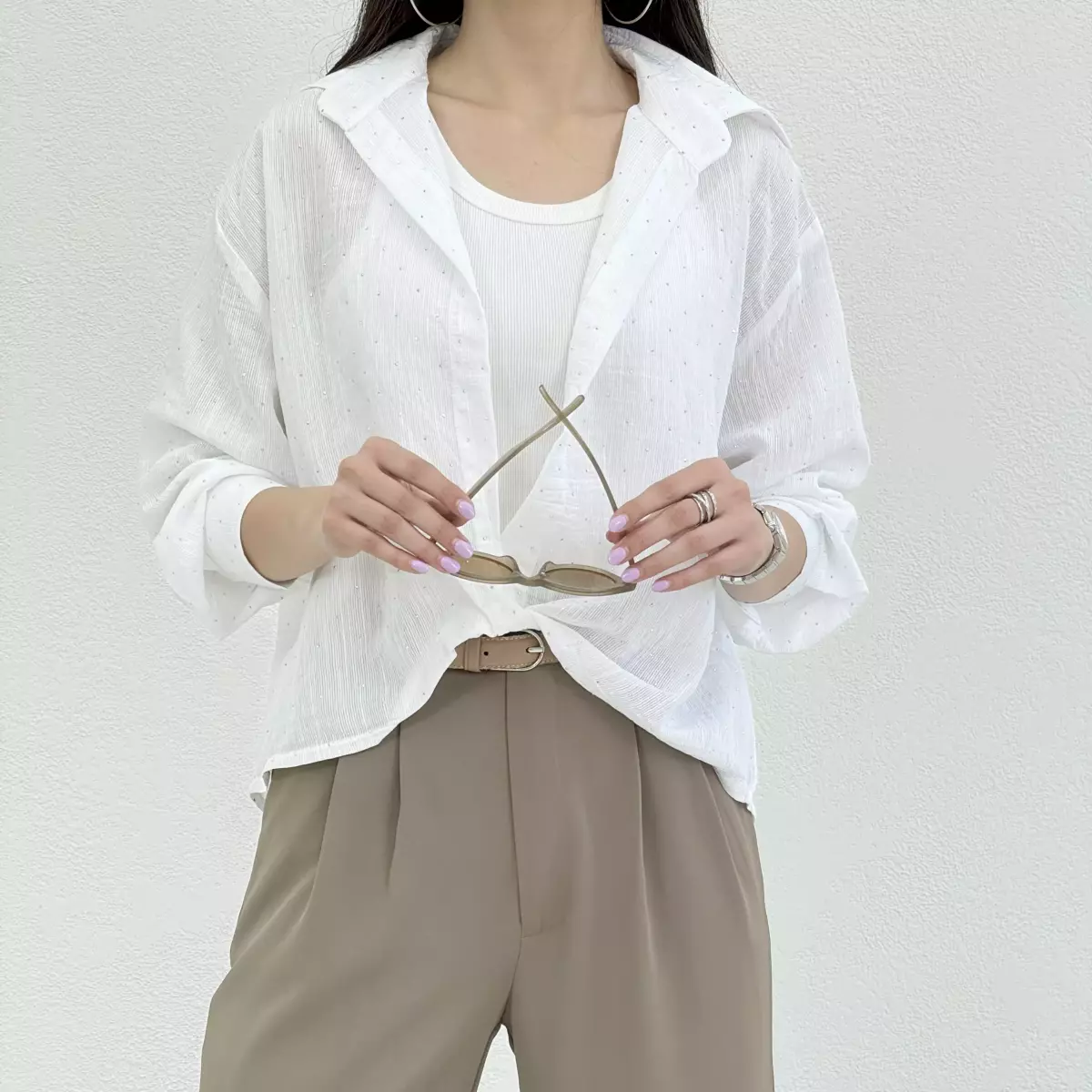 شومیز زنانه نگین دار
