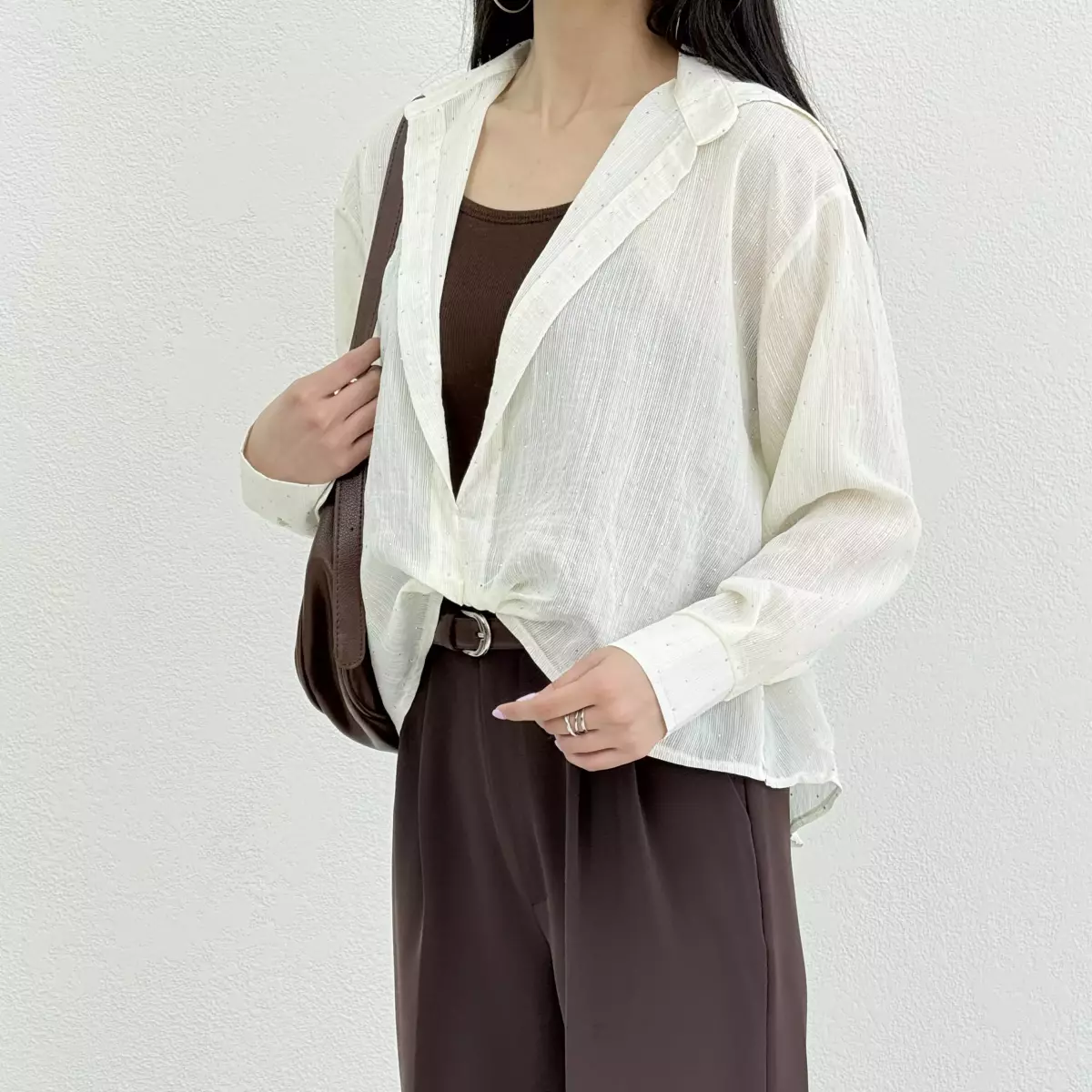 شومیز زنانه نگین دار