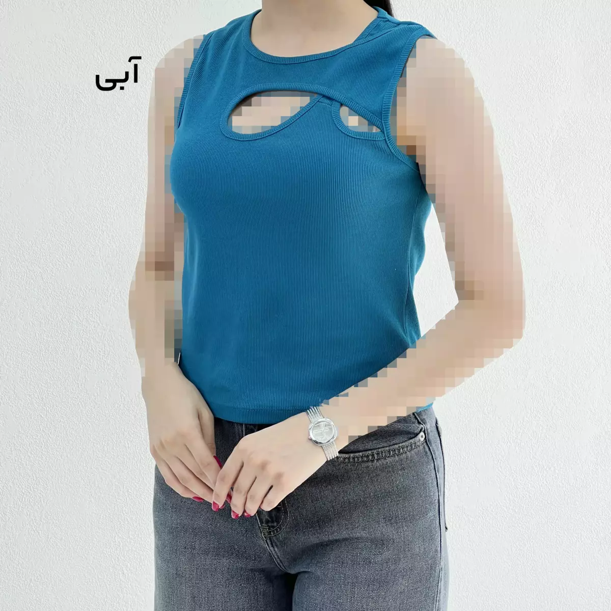 تاپ زنانه حلقه ای کبریتی