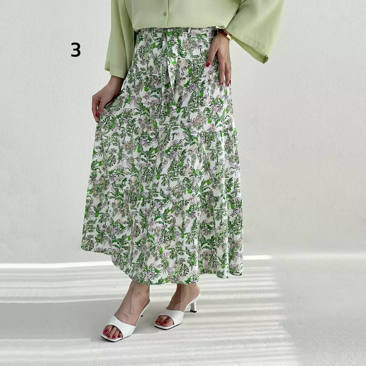 دامن زنانه طرحدار میکس
