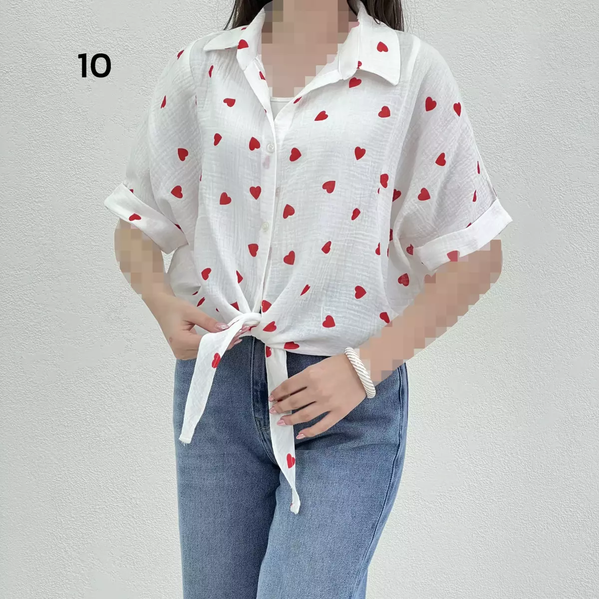 شومیز زنانه جلو گره ای