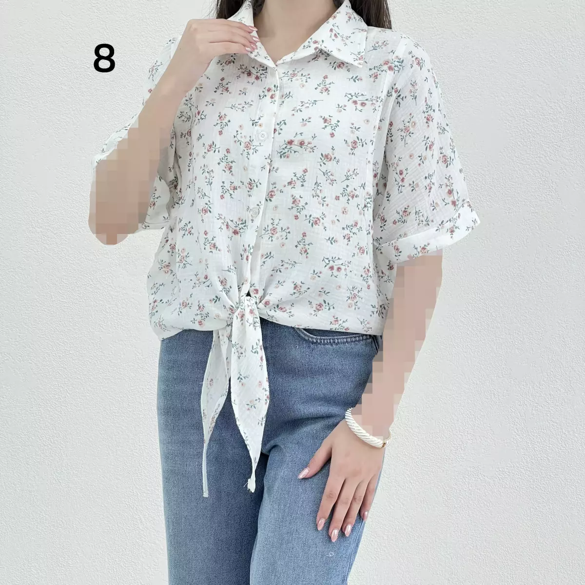 شومیز زنانه جلو گره ای